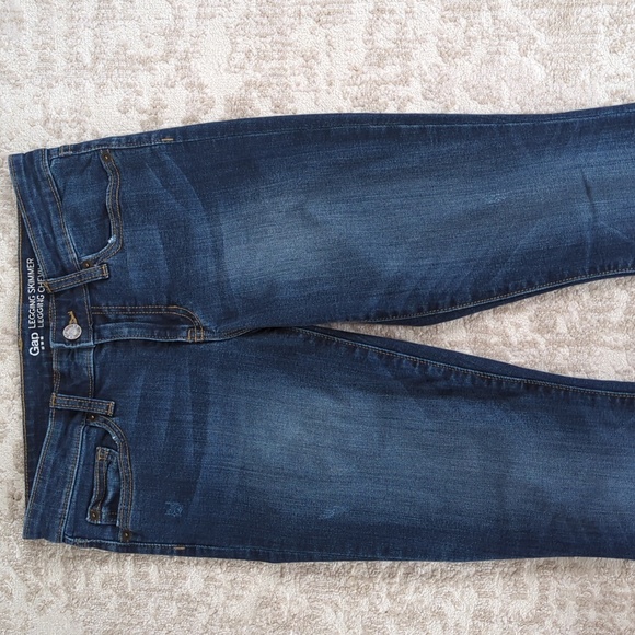 Gap Legging Skimmer Distressed Jeans 2 Blue 26R - Picture 5 of 16